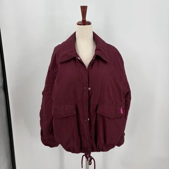 Free People Movement Off the Bleachers Couches Puffy Jacket Medium - Picture 2 of 4